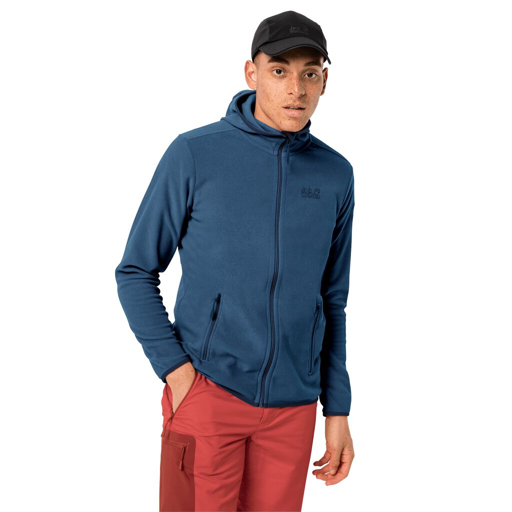 Jack Wolfskin ARCO fleece ζακετεσ ανδρικα μπλε σκουρο μπλε ριγε | GR5158273